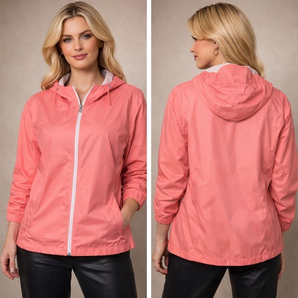 Eddie Bauer Weatheredge Waterproof Rain Jacket Lightweight Windbreaker
